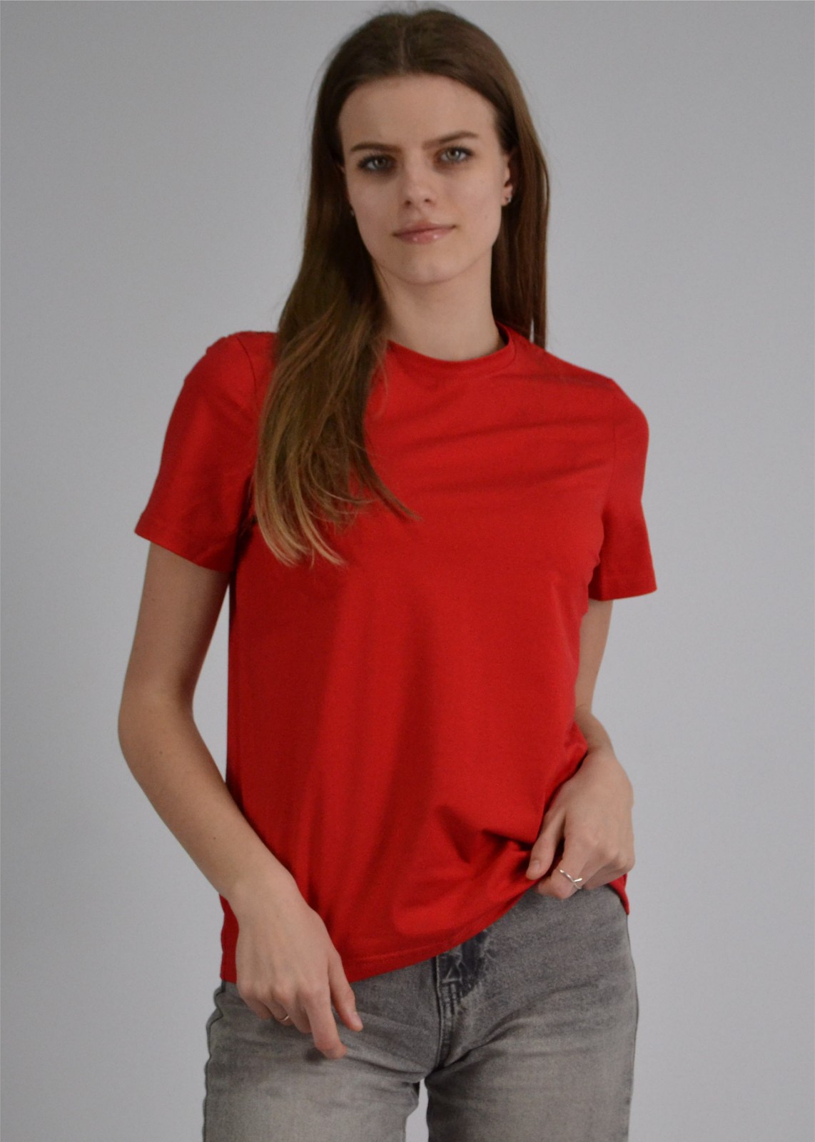Футболка жіноча Premium червона S-XL